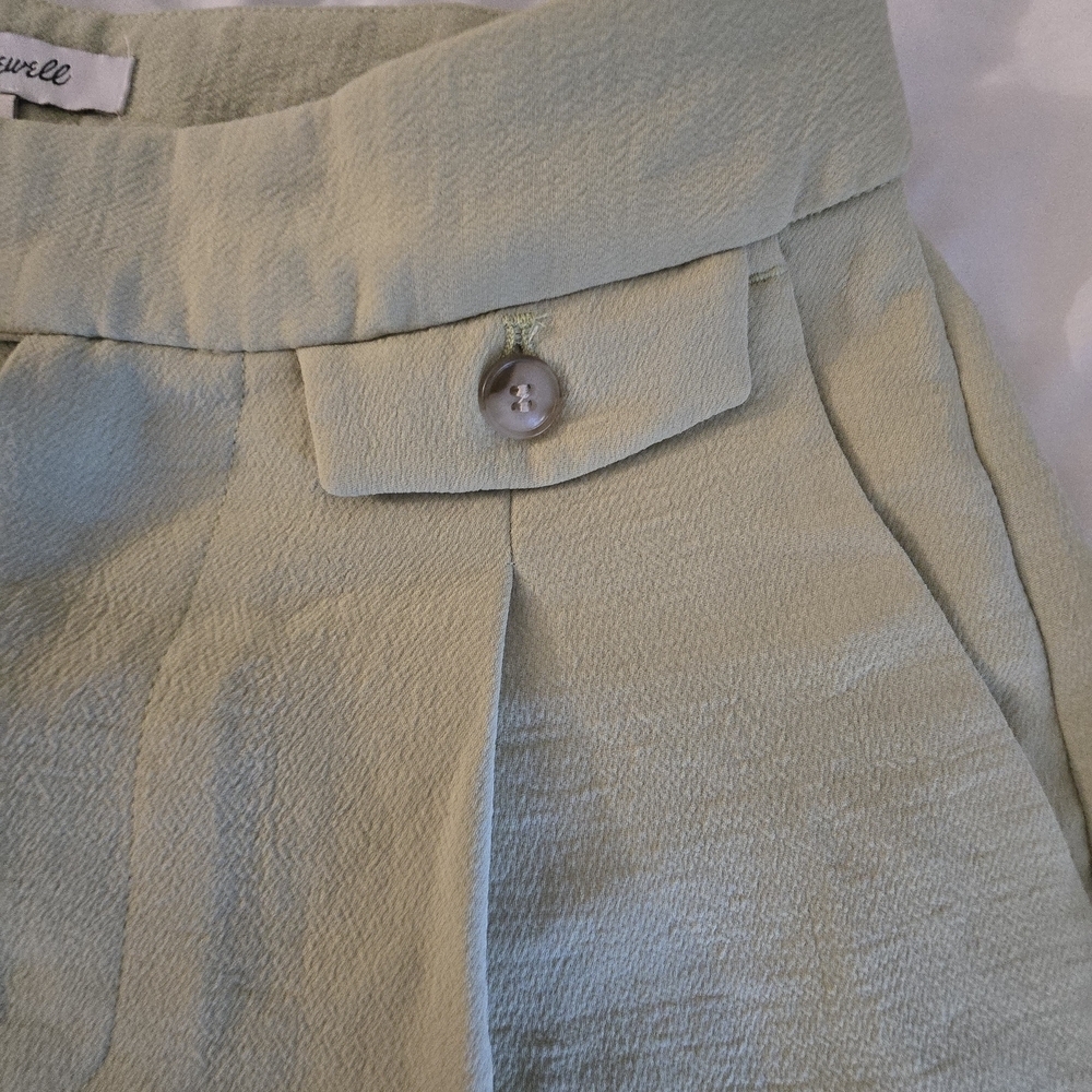 Madewell Cream Chinos Wide-Leg Classic Pleats - Picture 11 of 13